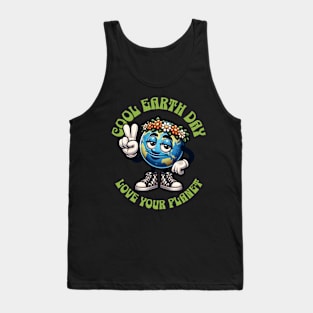 Cool Earth Day Love Your Planet Celebrate Earth Day April 22 Tank Top